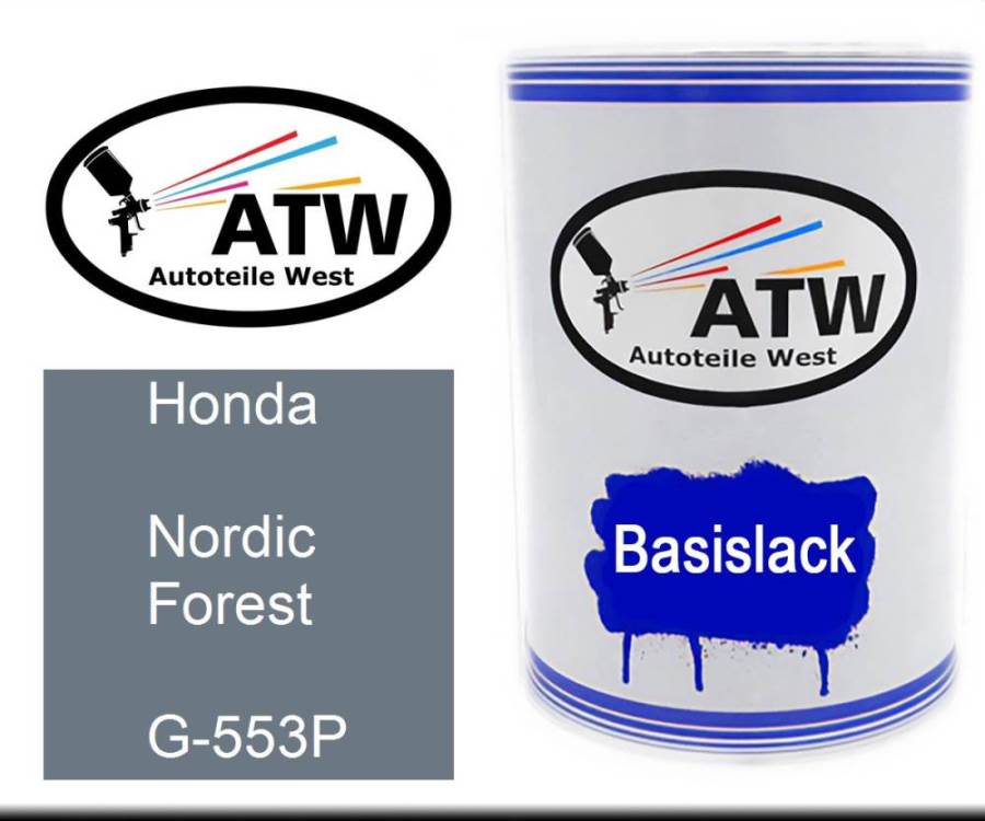 Honda, Nordic Forest, G-553P: 500ml Lackdose, von ATW Autoteile West.